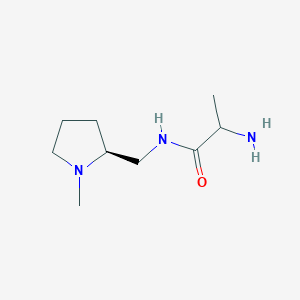 molecular formula C9H19N3O B15057051 2-amino-N-[[(2S)-1-methylpyrrolidin-2-yl]methyl]propanamide 