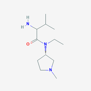 2-amino-N-ethyl-3-methyl-N-[(3S)-1-methylpyrrolidin-3-yl]butanamide