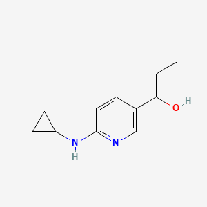 1-(6-(Cyclopropylamino)pyridin-3-yl)propan-1-ol