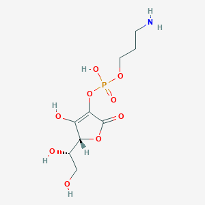 molecular formula C9H16NO9P B1505709 Aminopropyl ascorbyl phosphate CAS No. 220644-17-7