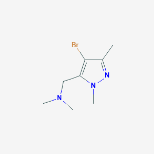 molecular formula C8H14BrN3 B15057156 1-(4-Bromo-1,3-dimethyl-1H-pyrazol-5-yl)-N,N-dimethylmethanamine 