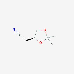 B150572 (S)-2,2-dimethyl-1,3-dioxolane-4-acetonitrile CAS No. 131724-43-1
