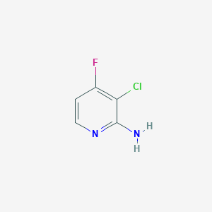 molecular formula C5H4ClFN2 B15057206 3-Chloro-4-fluoropyridin-2-amine 