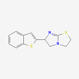 molecular formula C13H12N2S2 B15057207 6-(Benzo[B]thiophen-2-YL)-2,3,5,6-tetrahydroimidazo[2,1-B]thiazole 