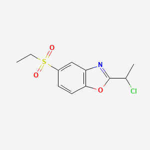 2-(1-Chloroethyl)-5-(ethylsulfonyl)benzo[d]oxazole