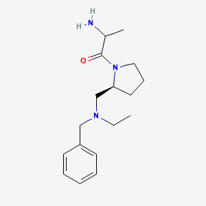 molecular formula C17H27N3O B15057233 2-amino-1-[(2S)-2-[[benzyl(ethyl)amino]methyl]pyrrolidin-1-yl]propan-1-one 