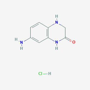 molecular formula C8H10ClN3O B1505731 7-Amino-3,4-dihydroquinoxalin-2(1H)-one hydrochloride CAS No. 6272-29-3
