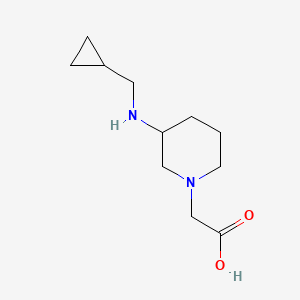 2-(3-((Cyclopropylmethyl)amino)piperidin-1-yl)acetic acid