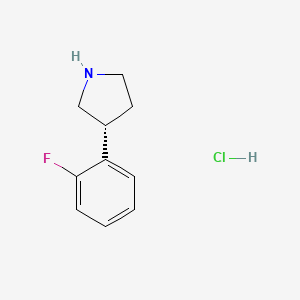 molecular formula C10H13ClFN B15057329 (r)-3-(2-Fluorophenyl)pyrrolidine hydrochloride 