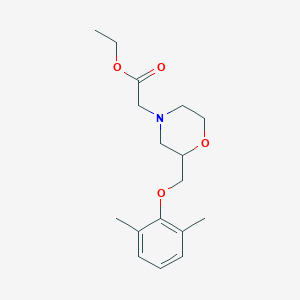 Ethyl 2-(2-((2,6-dimethylphenoxy)methyl)morpholino)acetate