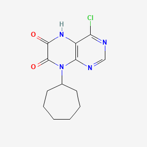 4-Chloro-8-cycloheptylpteridine-6,7(5H,8H)-dione