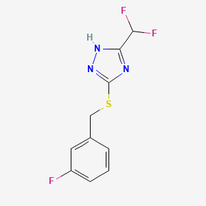 3-(Difluoromethyl)-5-((3-fluorobenzyl)thio)-4H-1,2,4-triazole