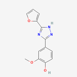 4-(3-(Furan-2-yl)-1H-1,2,4-triazol-5-yl)-2-methoxyphenol