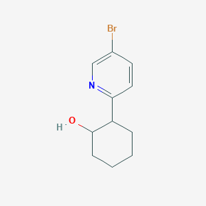 molecular formula C11H14BrNO B15057346 2-(5-Bromopyridin-2-yl)cyclohexanol CAS No. 1420794-03-1