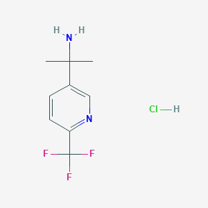 molecular formula C9H12ClF3N2 B1505735 1-Methyl-1-(6-trifluoromethyl-pyridin-3-yl)-ethylamine hydrochloride CAS No. 1031721-46-6