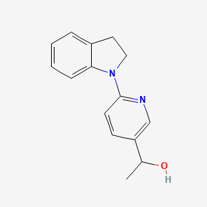 1-(6-(Indolin-1-yl)pyridin-3-yl)ethanol