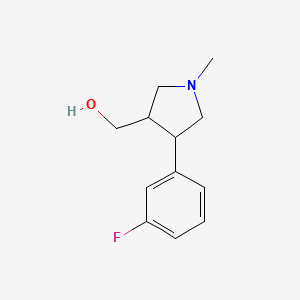 (4-(3-Fluorophenyl)-1-methylpyrrolidin-3-yl)methanol