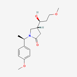 (R)-4-((S)-1-Hydroxy-3-methoxypropyl)-1-((R)-1-(4-methoxyphenyl)ethyl)pyrrolidin-2-one