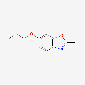 molecular formula C11H13NO2 B15057429 2-Methyl-6-propoxybenzo[d]oxazole CAS No. 1361003-62-4