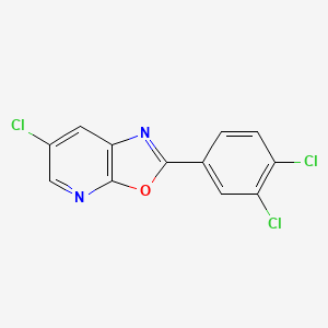 6-Chloro-2-(3,4-dichlorophenyl)oxazolo[5,4-b]pyridine