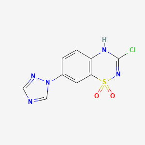 3-Chloro-7-(1H-1,2,4-triazol-1-yl)-2H-benzo[e][1,2,4]thiadiazine1,1-dioxide