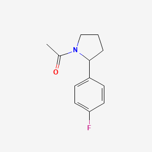 1-(2-(4-Fluorophenyl)pyrrolidin-1-yl)ethanone