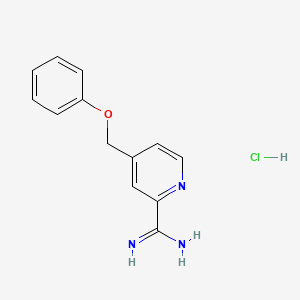 4-(Phenoxymethyl)picolinimidamidehydrochloride