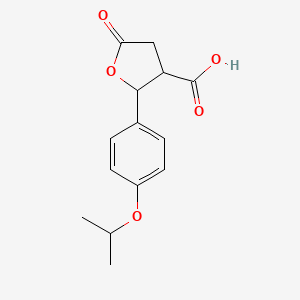 2-(4-Isopropoxyphenyl)-5-oxotetrahydrofuran-3-carboxylicacid