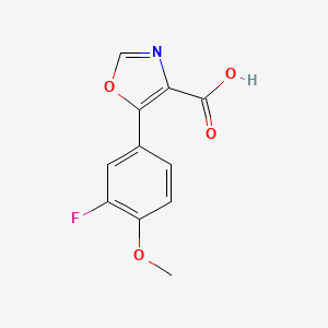 5-(3-Fluoro-4-methoxyphenyl)oxazole-4-carboxylic acid