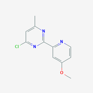 4-Chloro-2-(4-methoxypyridin-2-YL)-6-methylpyrimidine