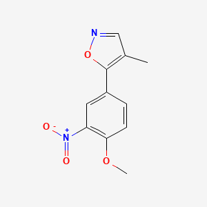 5-(4-Methoxy-3-nitrophenyl)-4-methylisoxazole