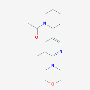 1-(2-(5-Methyl-6-morpholinopyridin-3-yl)piperidin-1-yl)ethanone