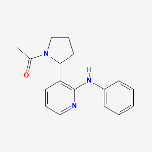 1-(2-(2-(Phenylamino)pyridin-3-yl)pyrrolidin-1-yl)ethanone