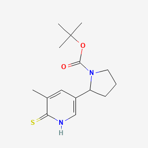 tert-Butyl 2-(6-mercapto-5-methylpyridin-3-yl)pyrrolidine-1-carboxylate