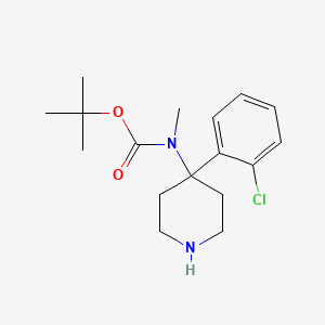 tert-Butyl (4-(2-chlorophenyl)piperidin-4-yl)(methyl)carbamate