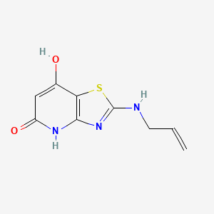 molecular formula C9H9N3O2S B1505768 2-(Allylamino)thiazolo[4,5-B]pyridine-5,7-diol 