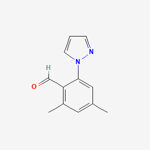 2,4-Dimethyl-6-(1H-pyrazol-1-YL)benzaldehyde