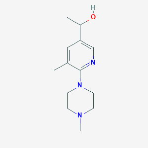 1-(5-Methyl-6-(4-methylpiperazin-1-yl)pyridin-3-yl)ethanol