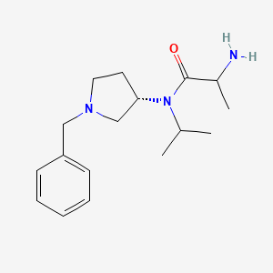 2-amino-N-[(3S)-1-benzylpyrrolidin-3-yl]-N-propan-2-ylpropanamide