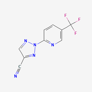 2-(5-(Trifluoromethyl)pyridin-2-yl)-2H-1,2,3-triazole-4-carbonitrile