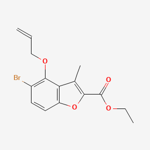 Ethyl 4-(allyloxy)-5-bromo-3-methylbenzofuran-2-carboxylate