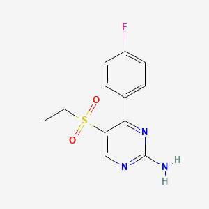 5-(Ethylsulfonyl)-4-(4-fluorophenyl)pyrimidin-2-amine