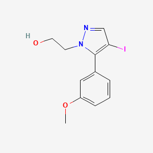 2-(4-Iodo-5-(3-methoxyphenyl)-1H-pyrazol-1-yl)ethanol