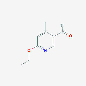 molecular formula C9H11NO2 B15057989 6-Ethoxy-4-methylnicotinaldehyde 