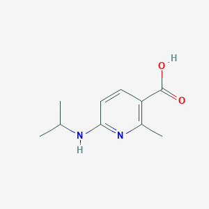 molecular formula C10H14N2O2 B15058017 6-(Isopropylamino)-2-methylnicotinicacid 