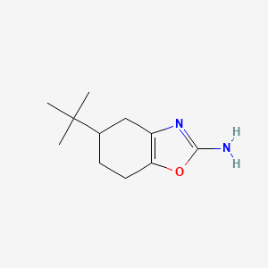 molecular formula C11H18N2O B15058030 5-(tert-Butyl)-4,5,6,7-tetrahydrobenzo[d]oxazol-2-amine 