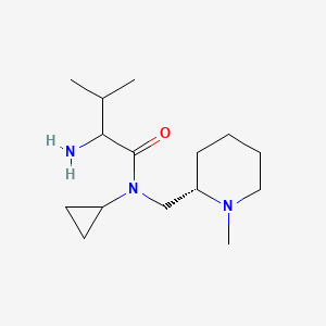 molecular formula C15H29N3O B15058042 2-amino-N-cyclopropyl-3-methyl-N-[[(2S)-1-methylpiperidin-2-yl]methyl]butanamide 