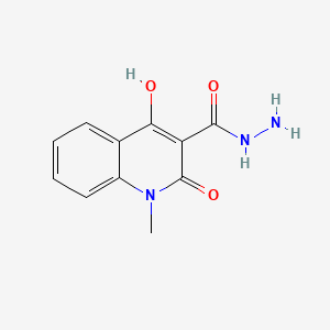 molecular formula C11H11N3O3 B1505811 3-Quinolinecarboxylic acid, 1,2-dihydro-4-hydroxy-1-methyl-2-oxo-, hydrazide CAS No. 74693-61-1