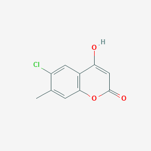 molecular formula C10H7ClO3 B1505814 6-Chloro-4-hydroxy-7-methyl-2H-chromen-2-one CAS No. 64729-38-0