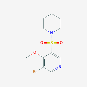 3-Bromo-4-methoxy-5-(piperidin-1-ylsulfonyl)pyridine